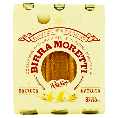 Moretti Birra Radler Gazzosa Bottiglia 3x33cl Bereacasa