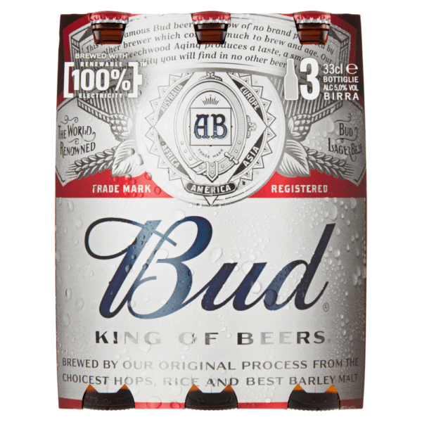 BUD Birra lager 3x33cl