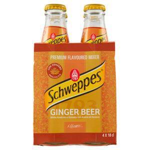 Schweppes Ginger Beer in bottiglia da 4x18cl