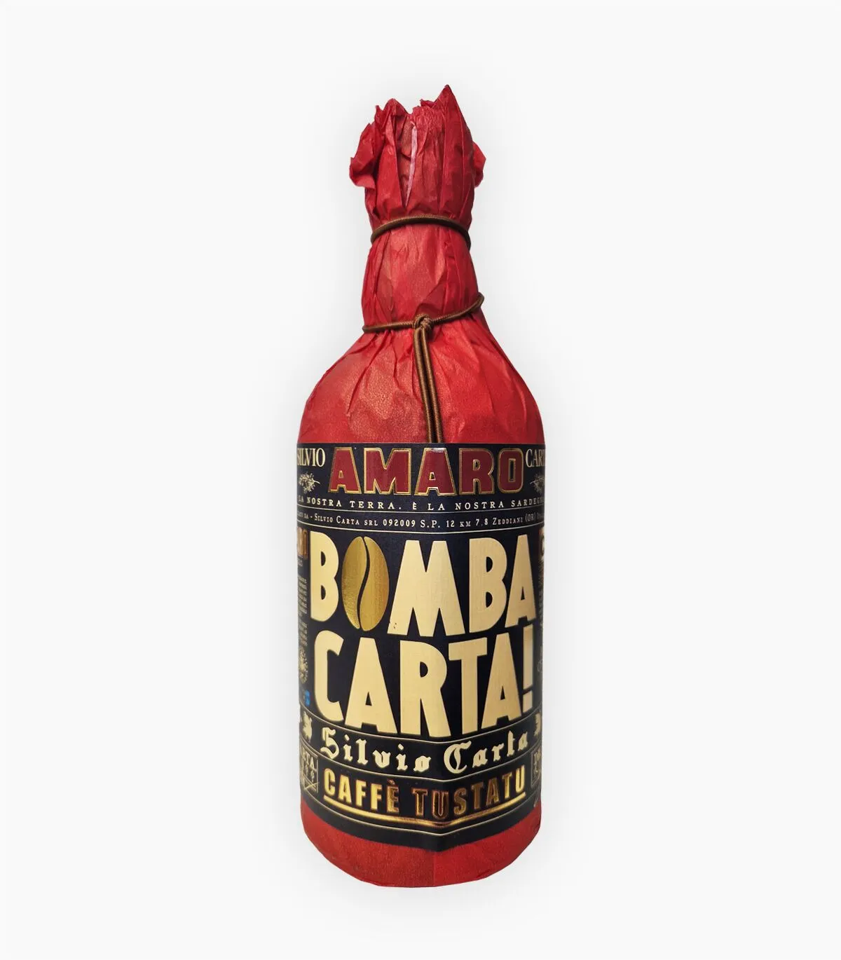 Amaro Bomba Carta Caffè Tustatu